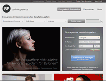 Tablet Screenshot of berufsfotografen.com